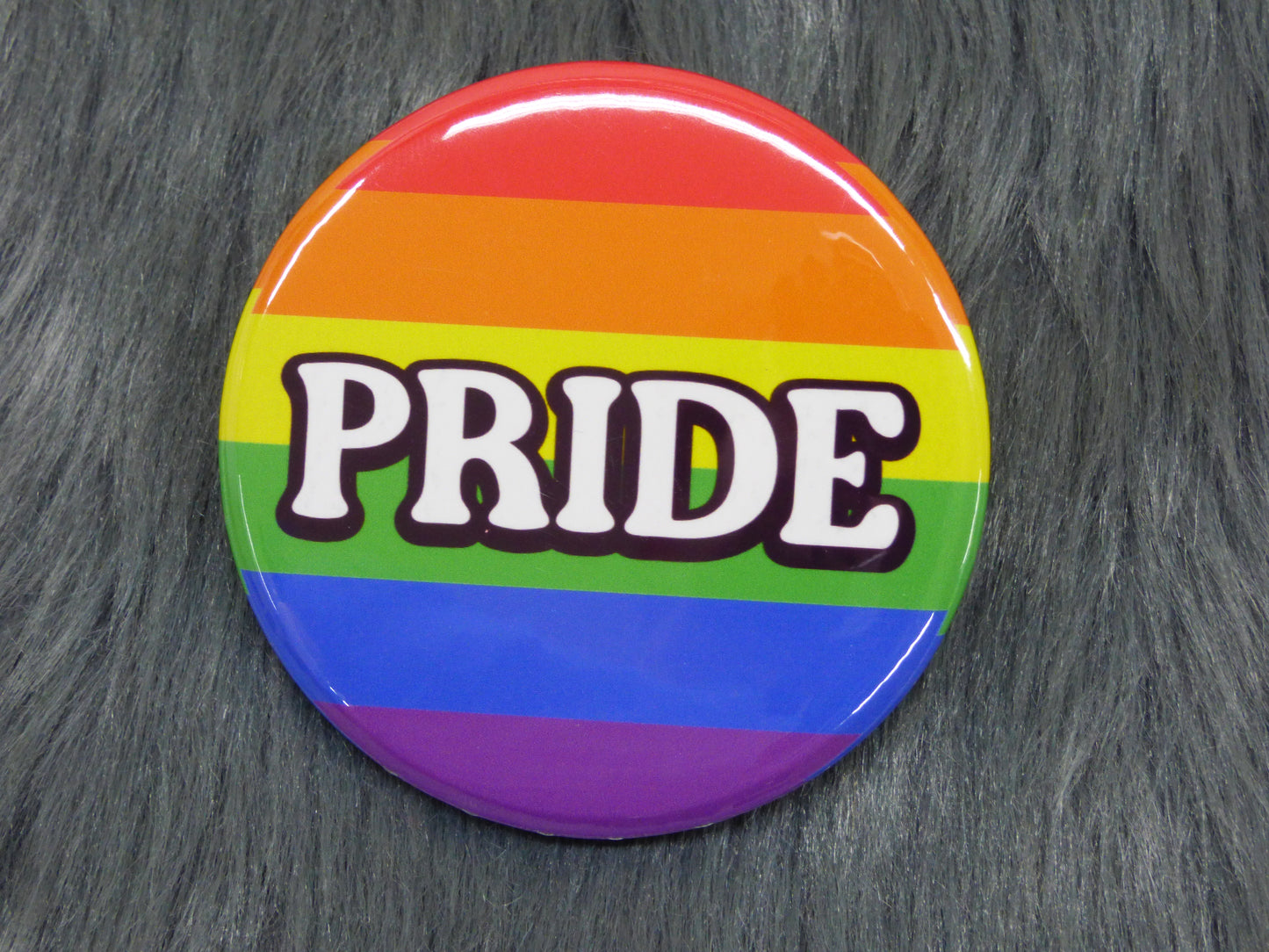 PRIDE With Rainbow Background Pinback Button