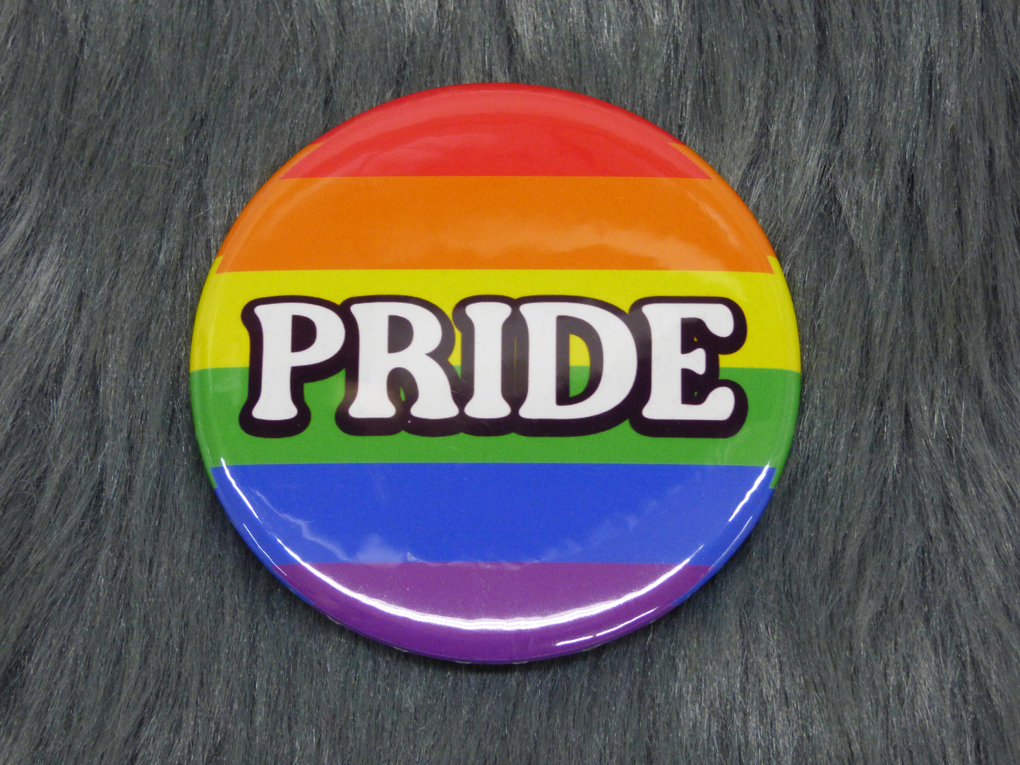 PRIDE With Rainbow Background Pinback Button